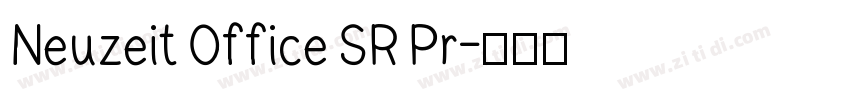Neuzeit Office SR Pr字体转换